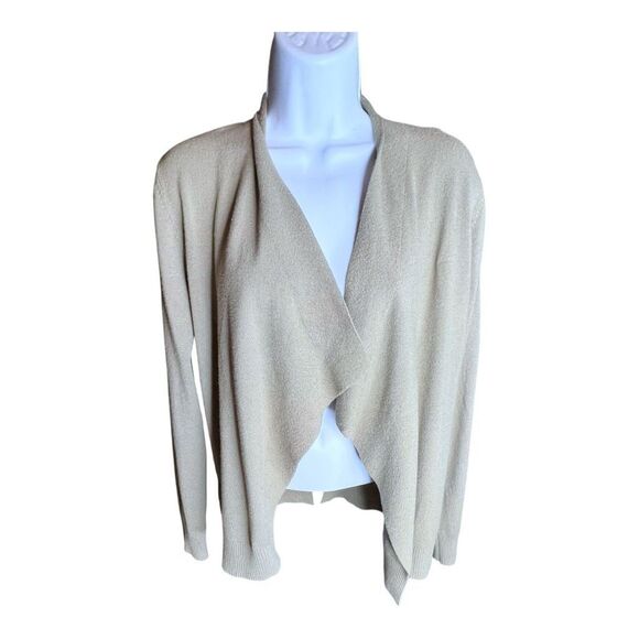 Vila Milano Women's Open Front Buttoned Back Cardigan Sweater Green Small - Picture 9 of 12